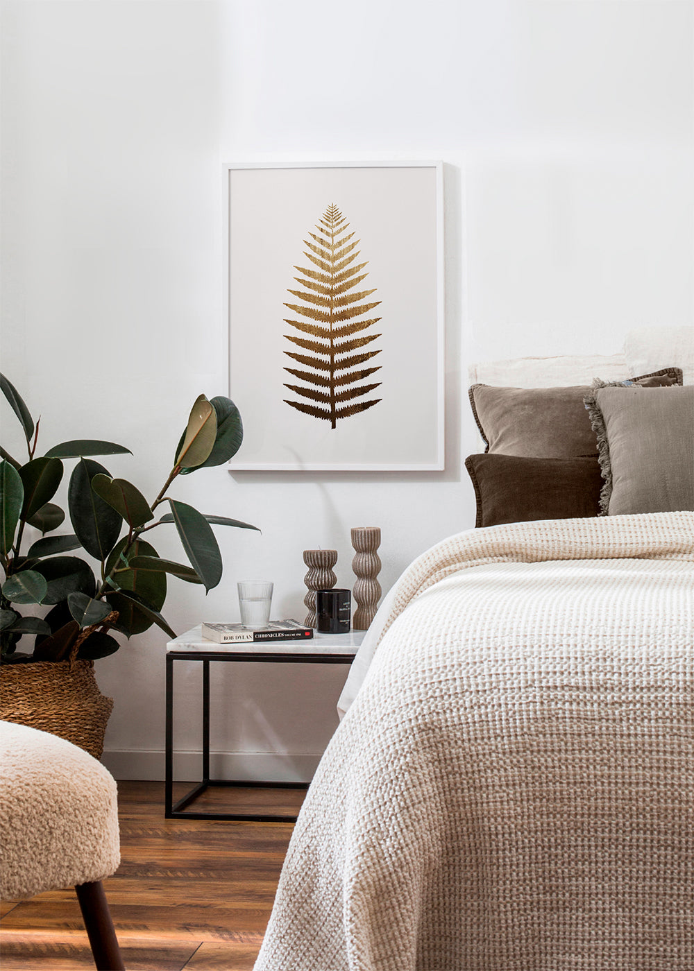 Botanisk poster gyllene blad