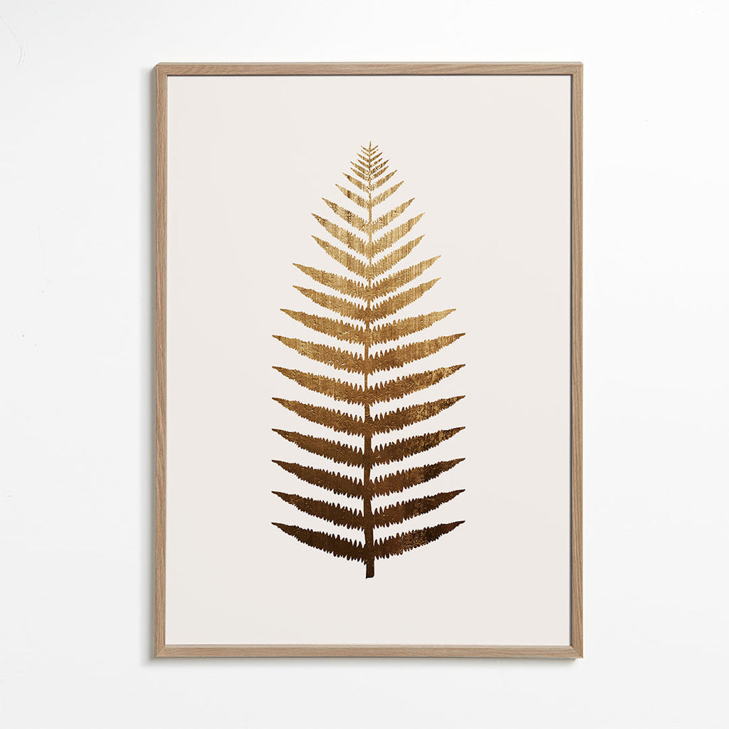 Botanisk poster gyllene blad