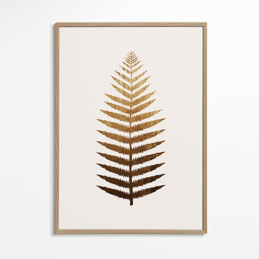 Botanisk poster gyllene blad