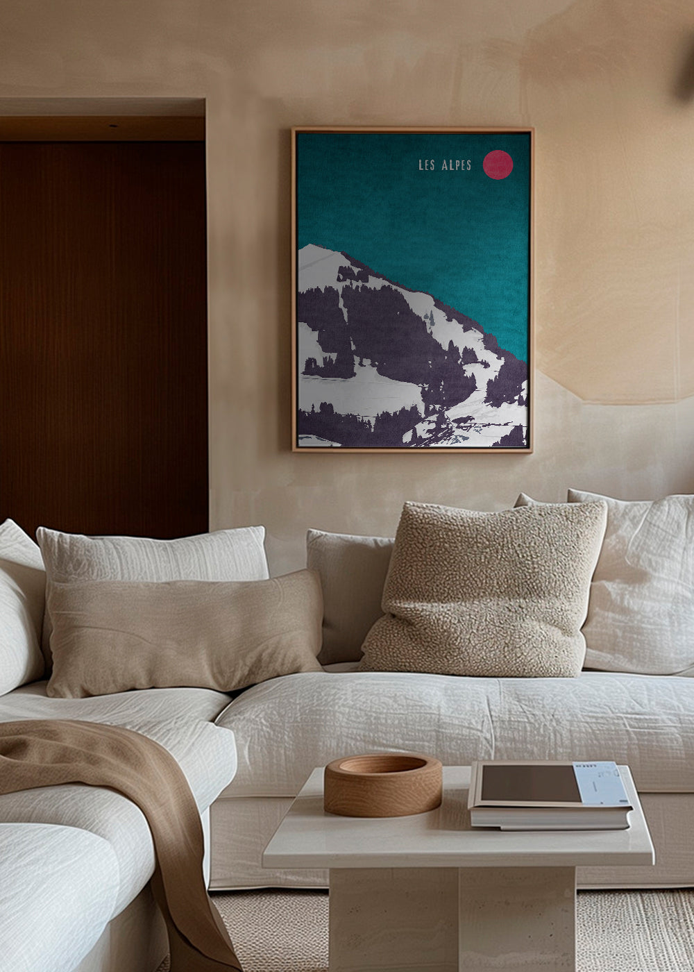 Landskap Les Alpes poster