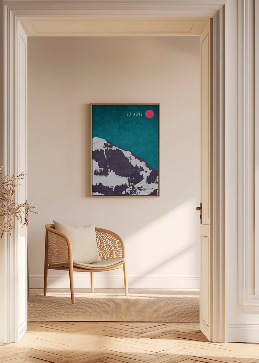 Landskap Les Alpes poster
