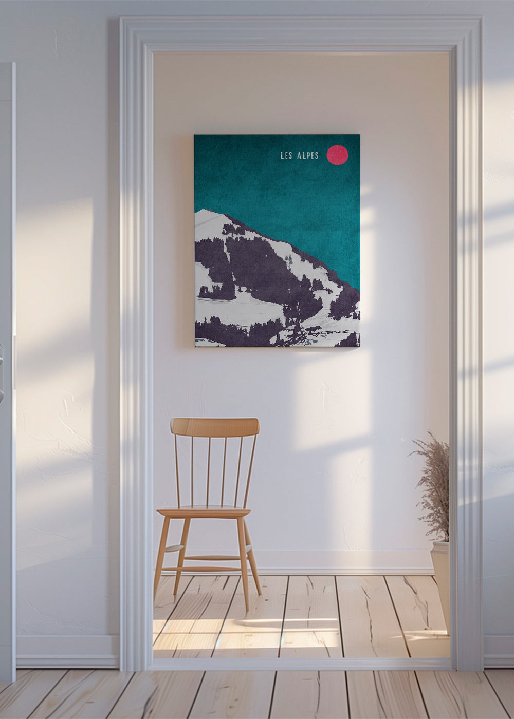 Landskap Les Alpes poster