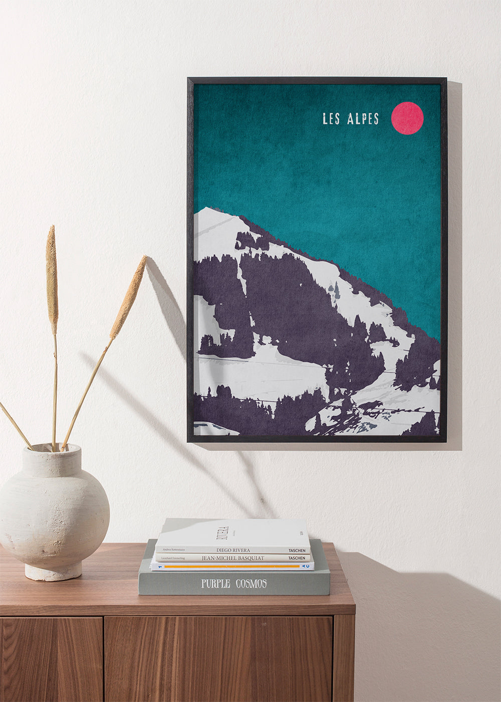 Landskap Les Alpes poster