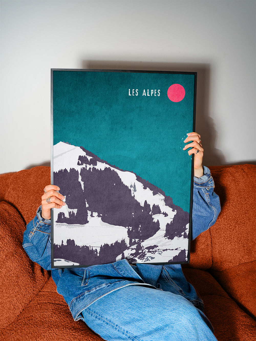 Landskap Les Alpes poster