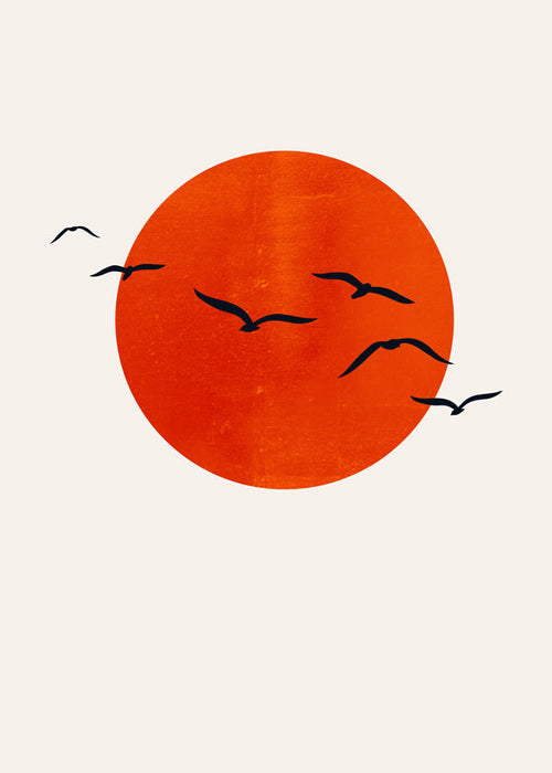 Minimalistisk solposters