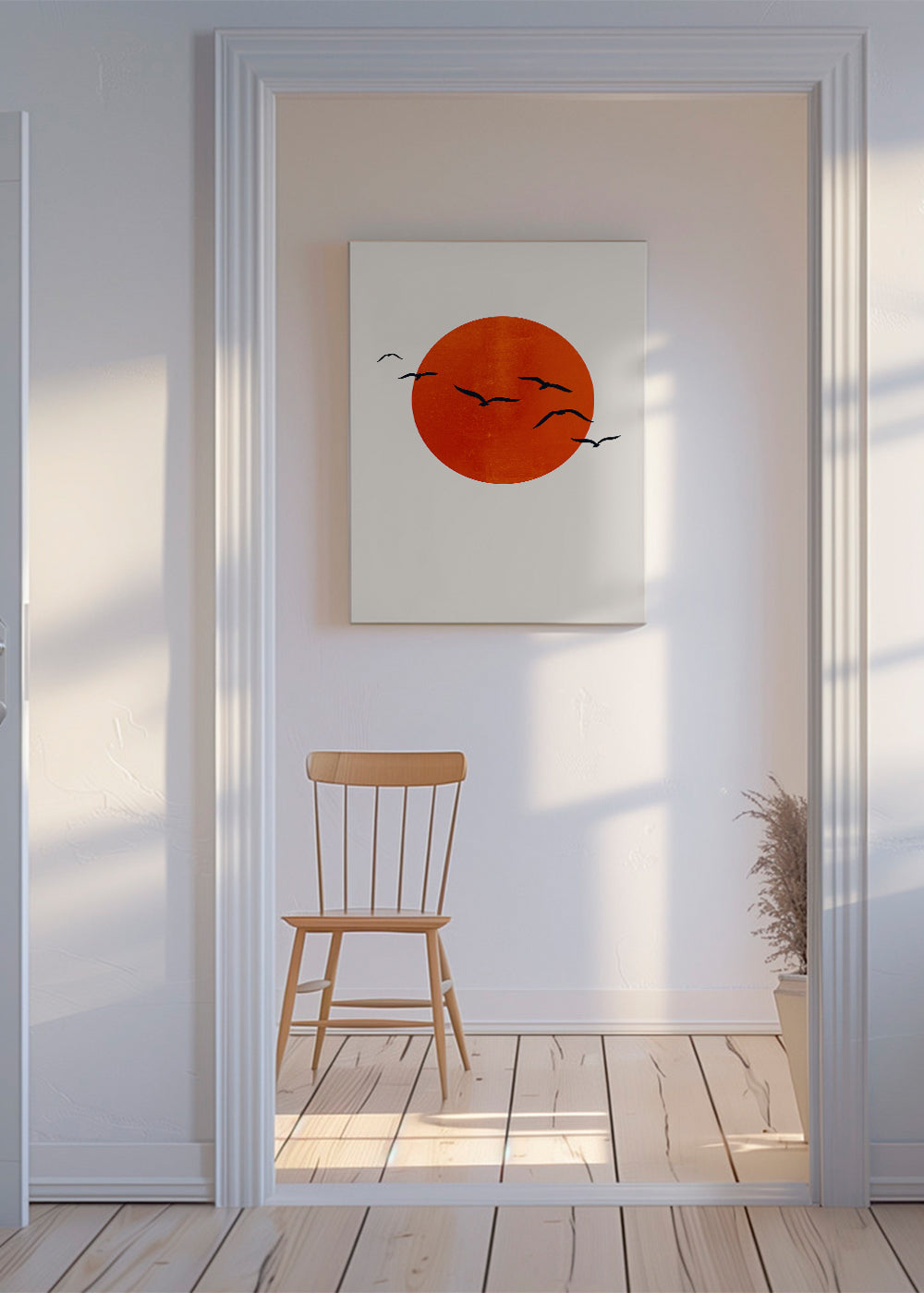 Minimalistisk solposters