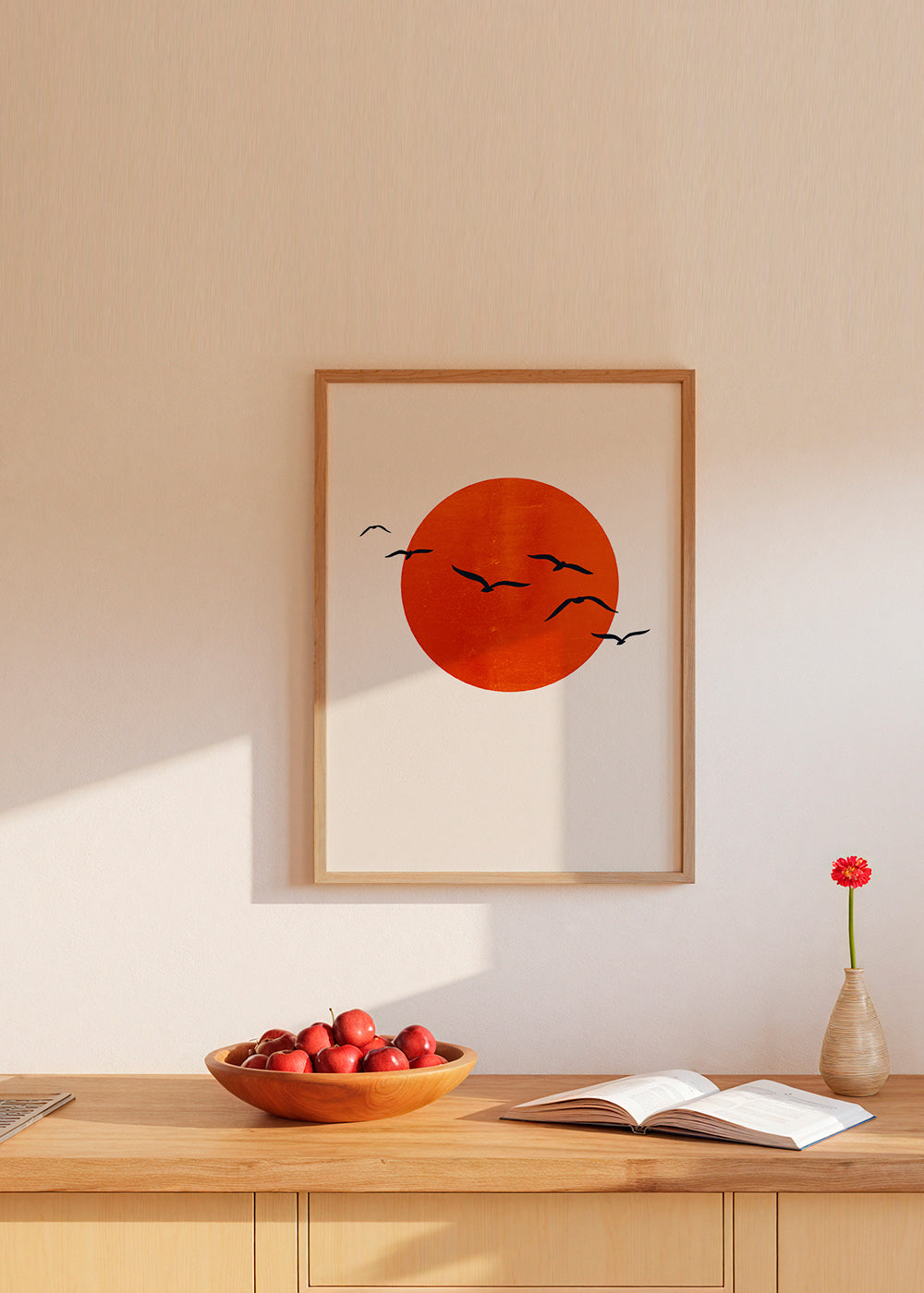 Minimalistisk solposters