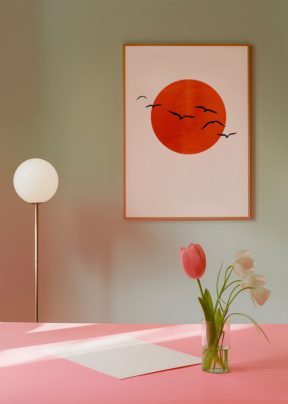 Minimalistisk solposters