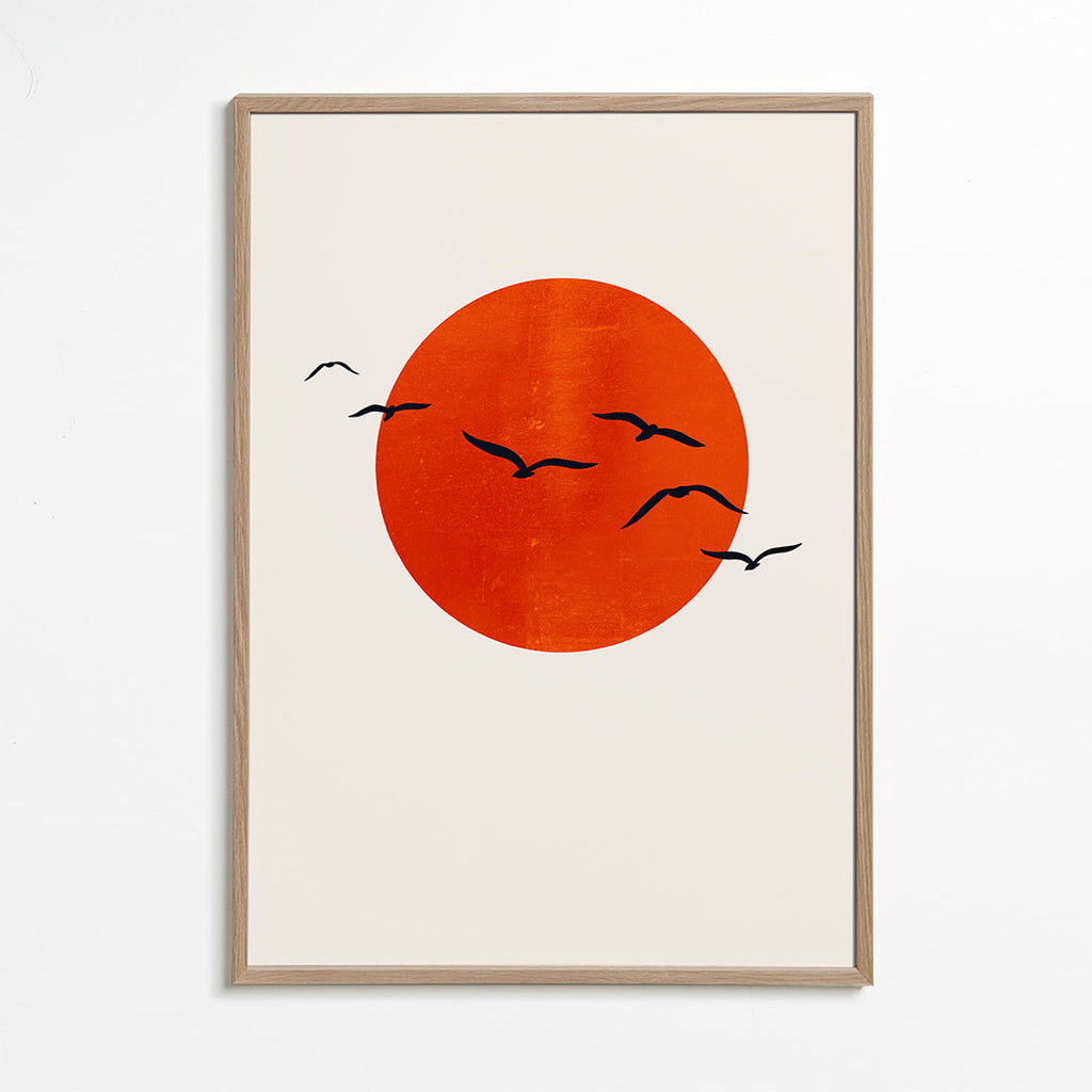 Minimalistisk solposters