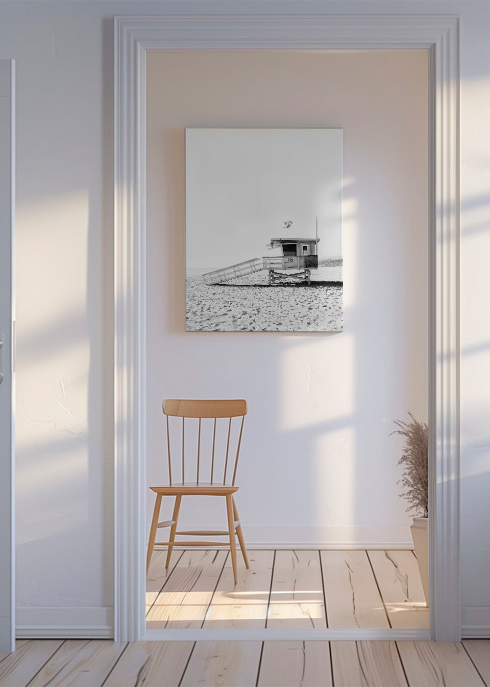 Svartvit strandkur nr 15