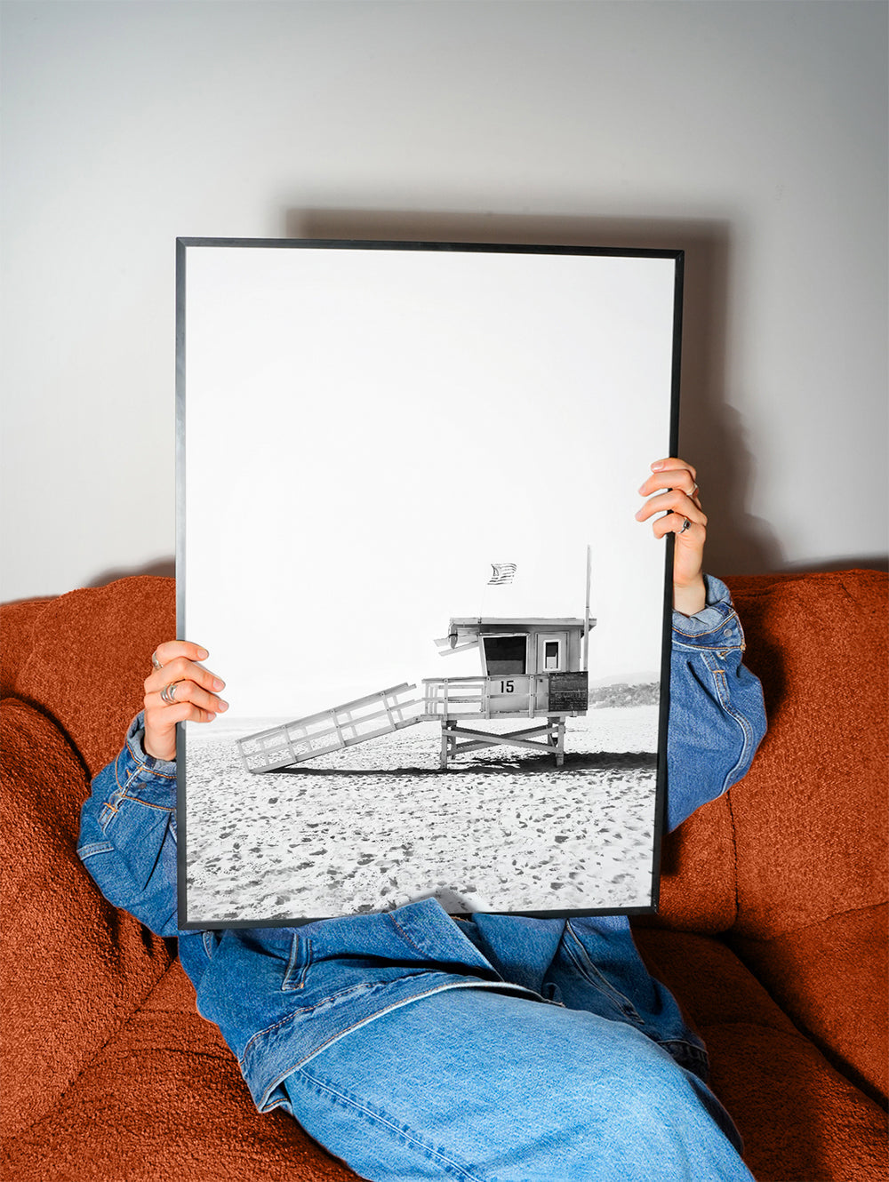 Svartvit strandkur nr 15