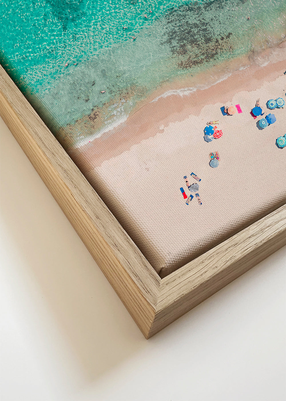 Landskapskonst: flygbild av strand