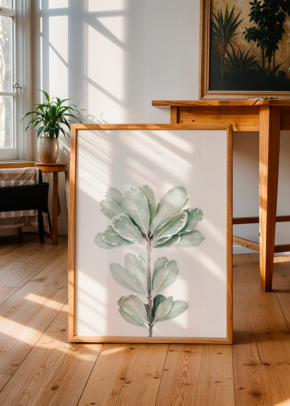 Botanisk poster med isolerad kvist