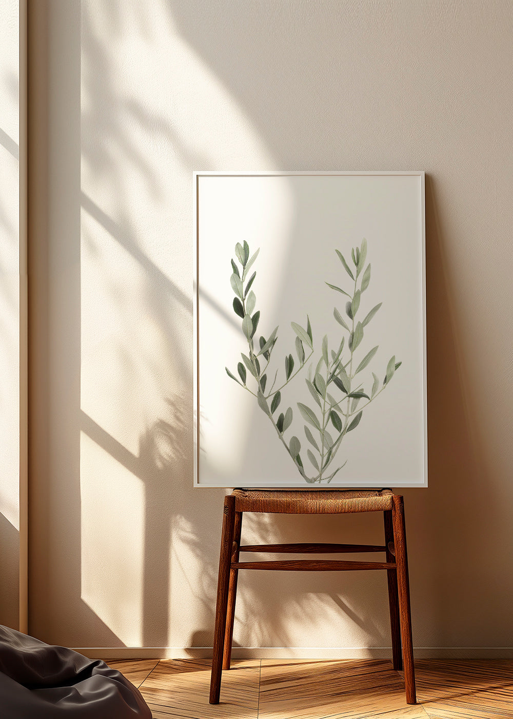 Botanisk poster olivkvist minimal