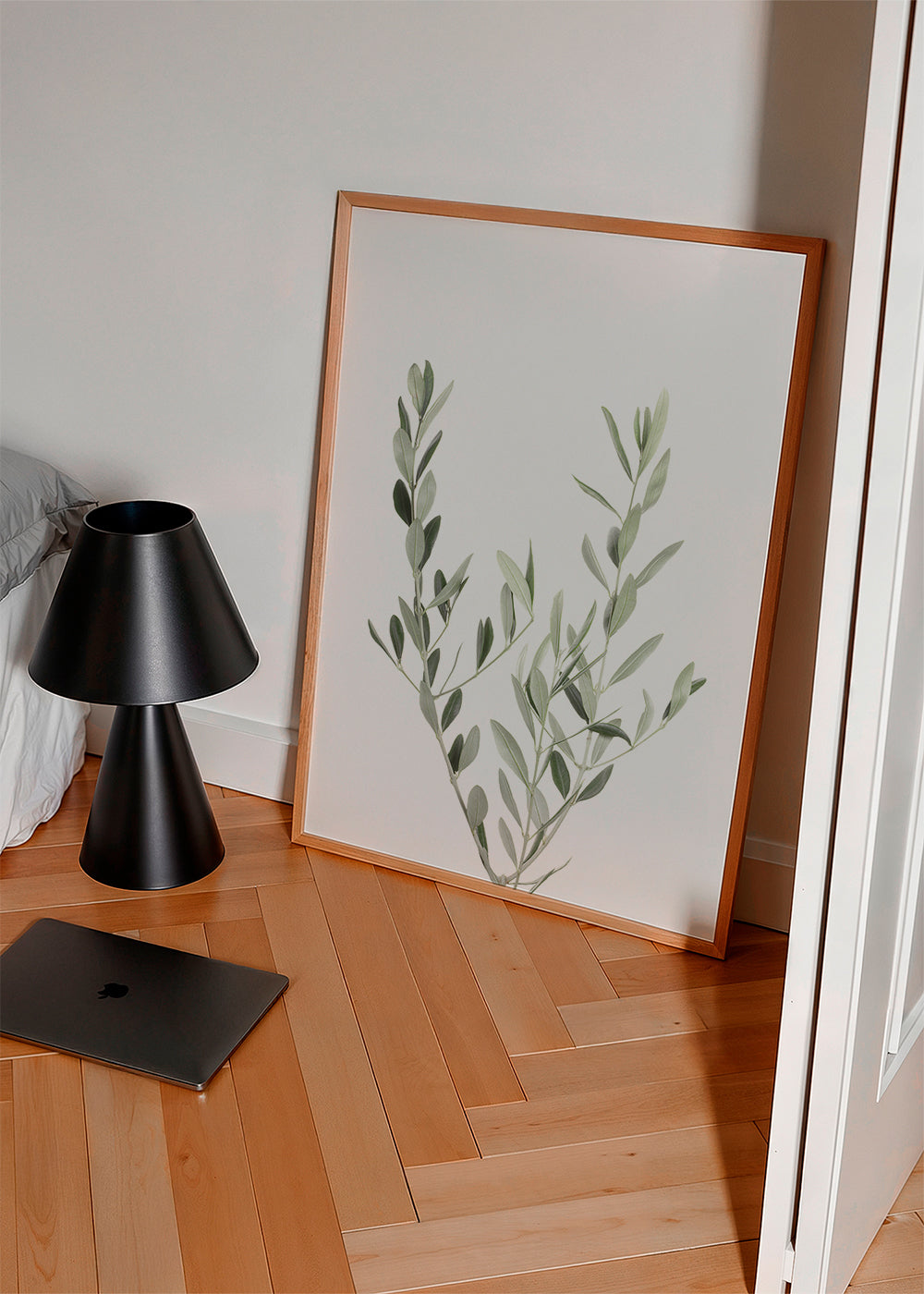 Botanisk poster olivkvist minimal