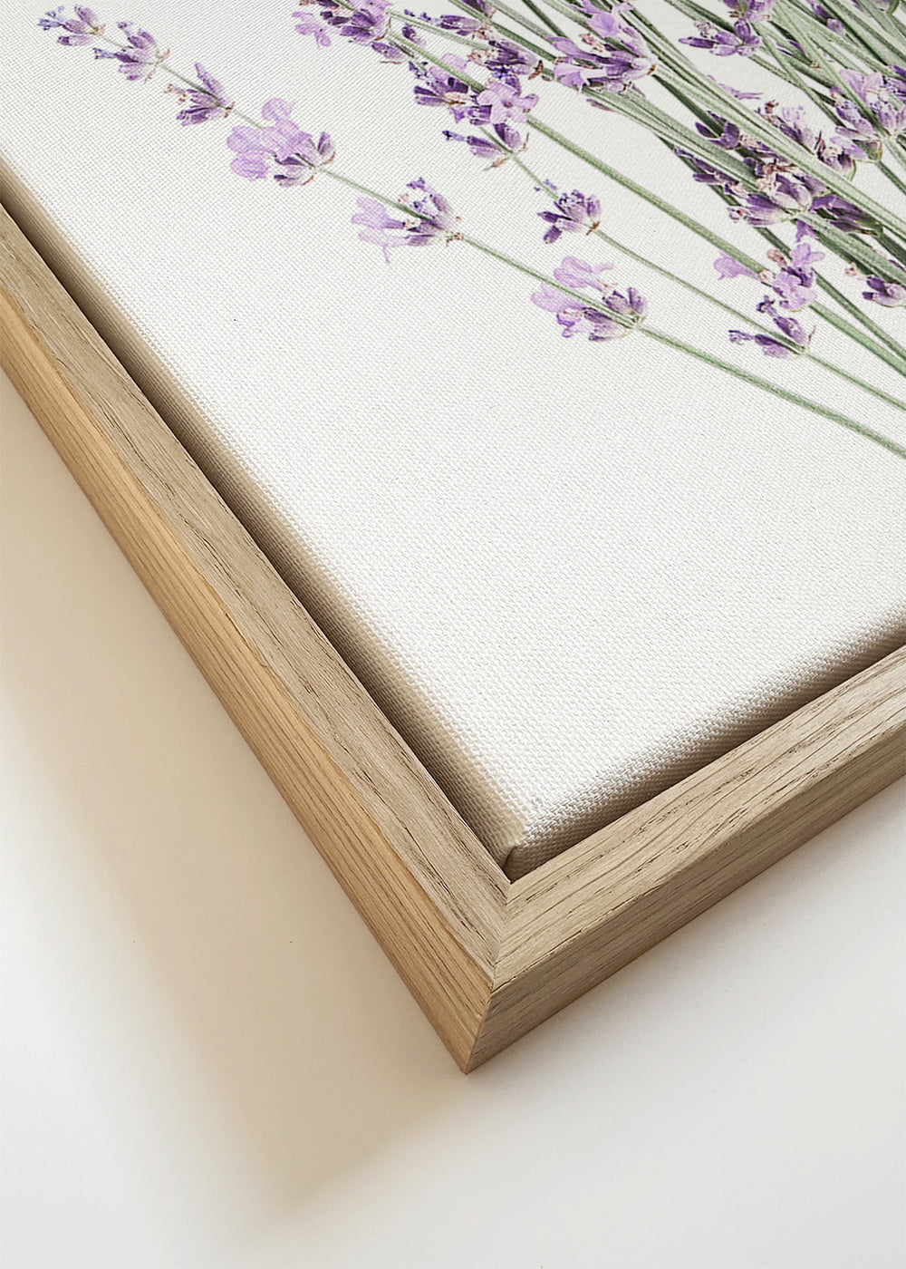 Botanisk print: lavendelbukett