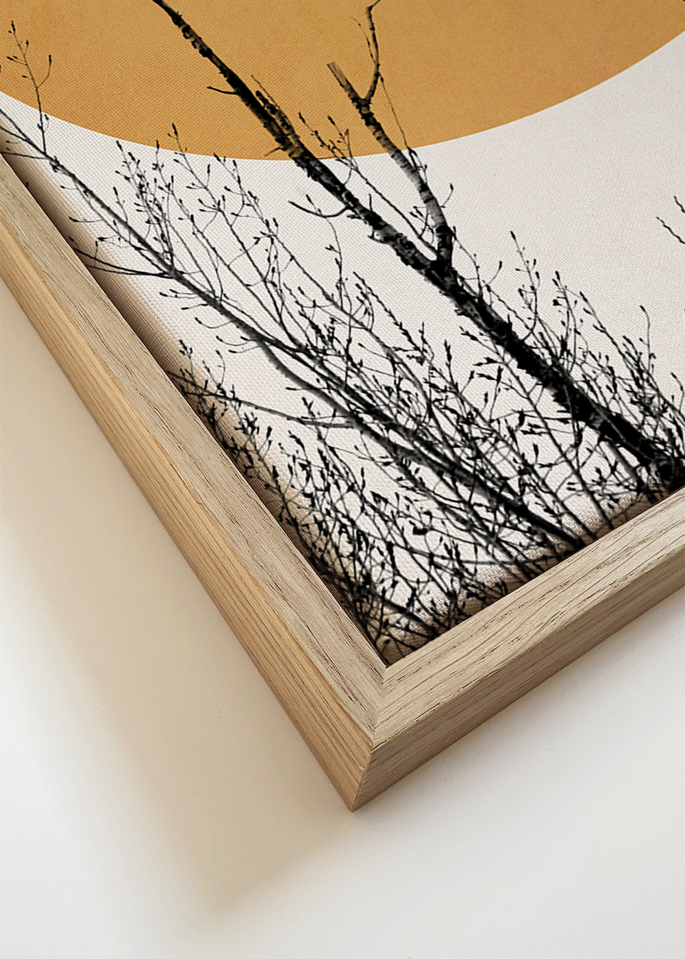 Botanisk poster ocker sol