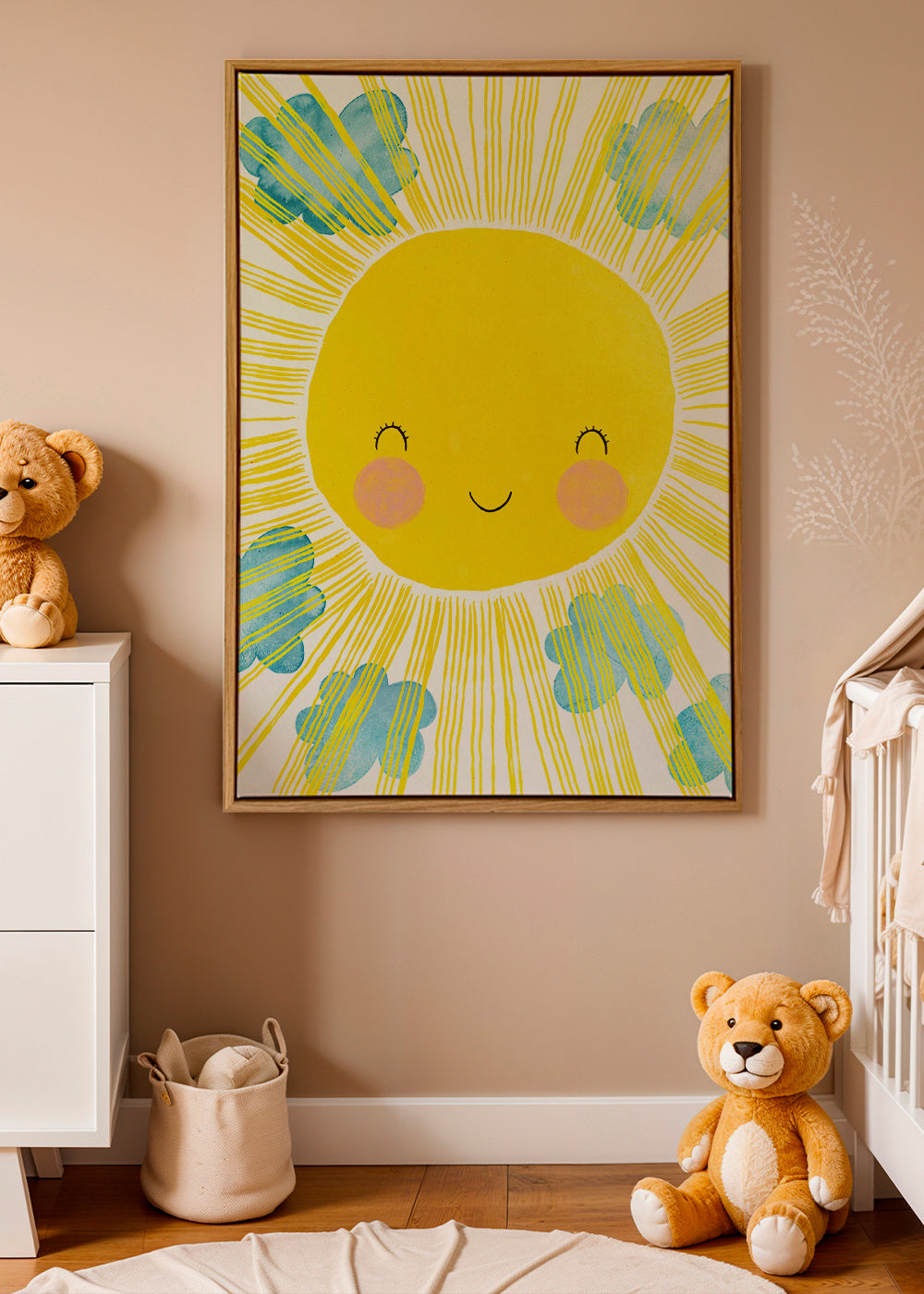 Barnposter leende sol