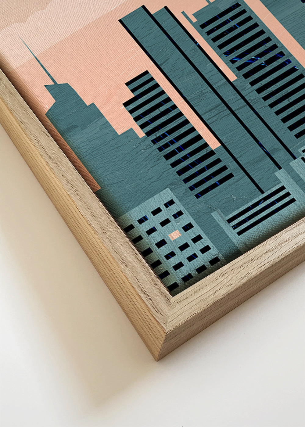 Reseaffisch New York skyline illustration
