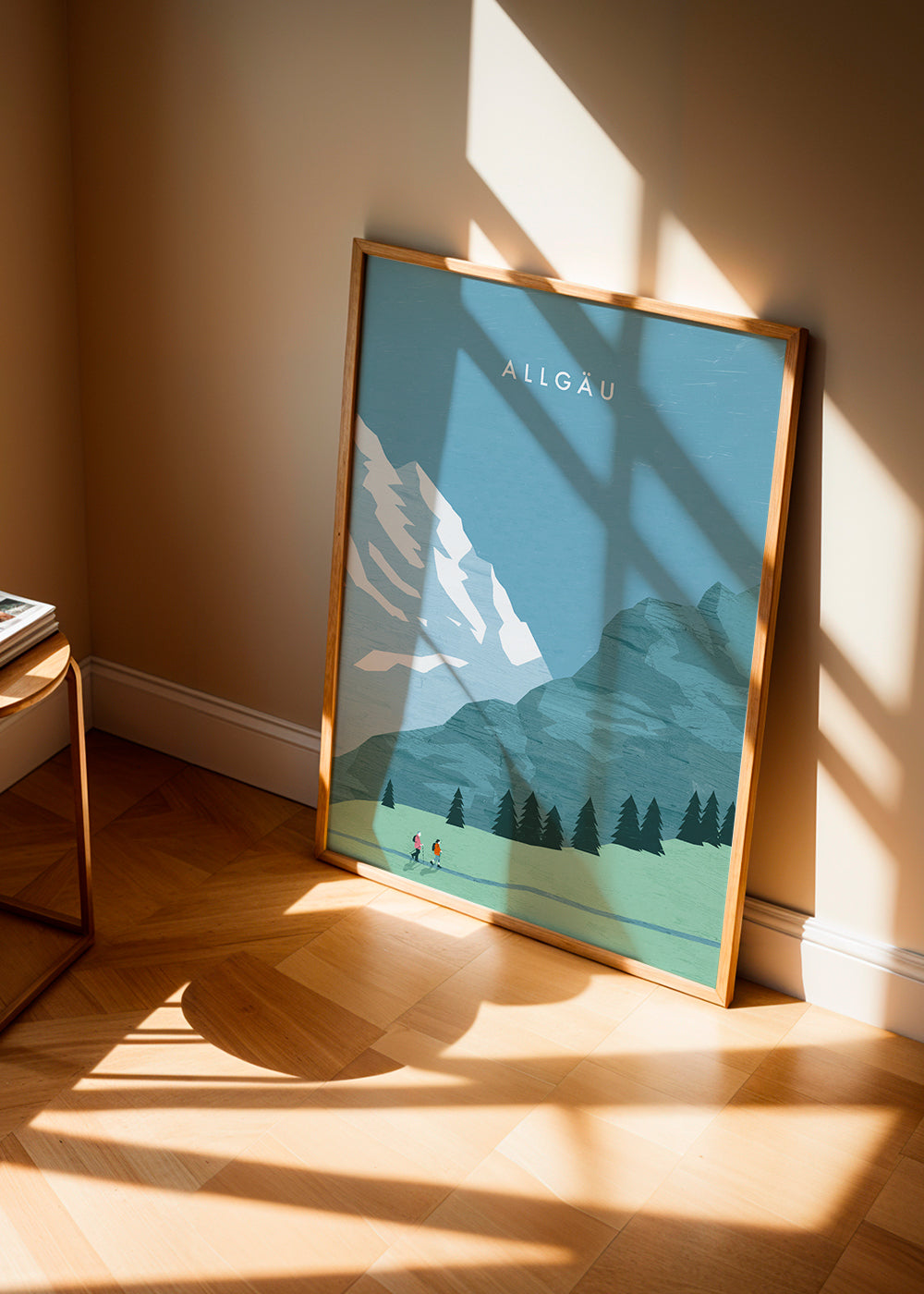 Landskap Allgäu illustration