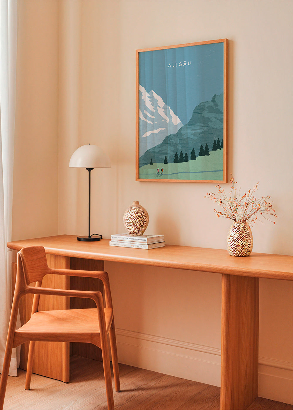 Landskap Allgäu illustration