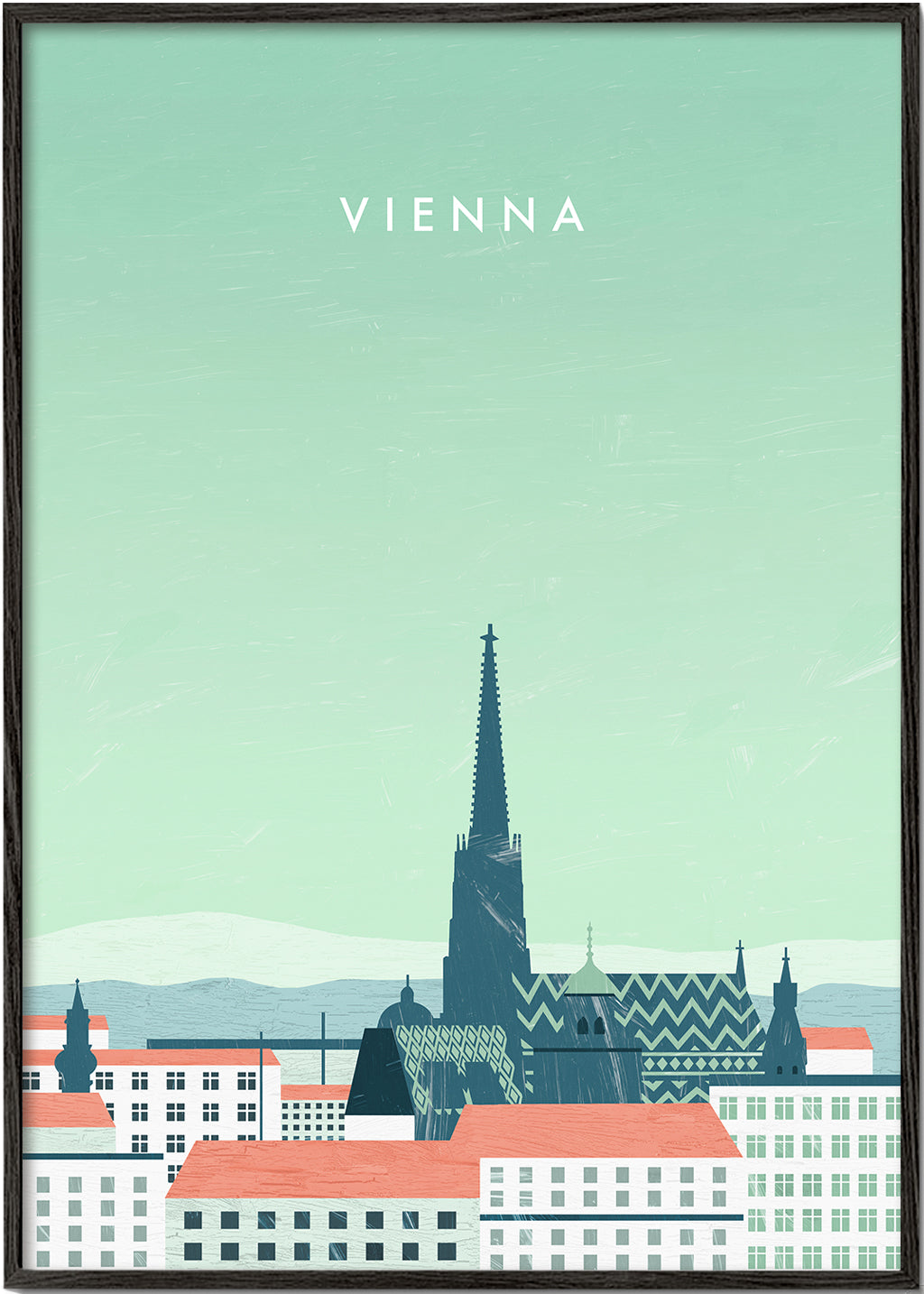Kökskonst Vienna stiliserad i pastelltoner