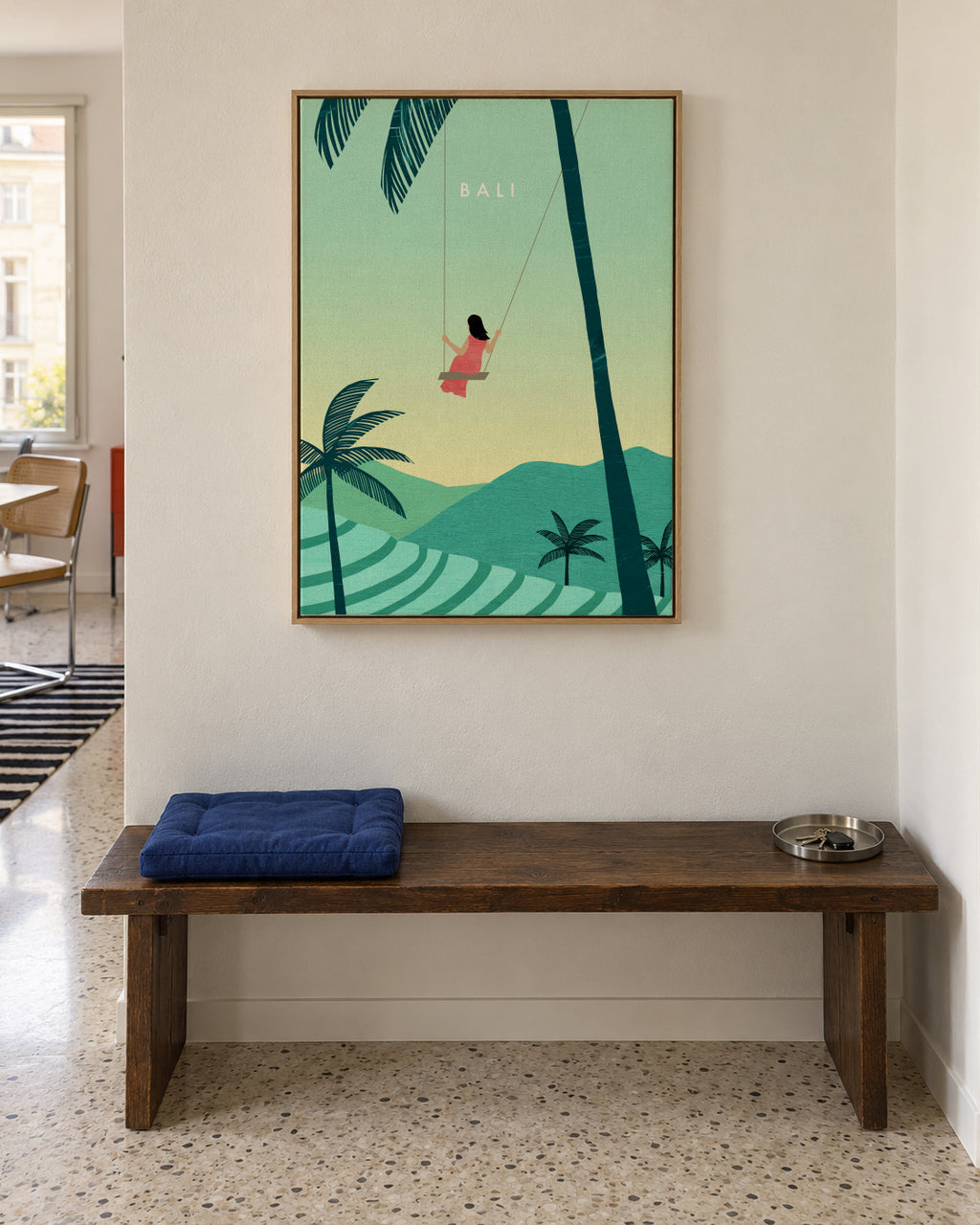 Bali - Framed canvas in an interior