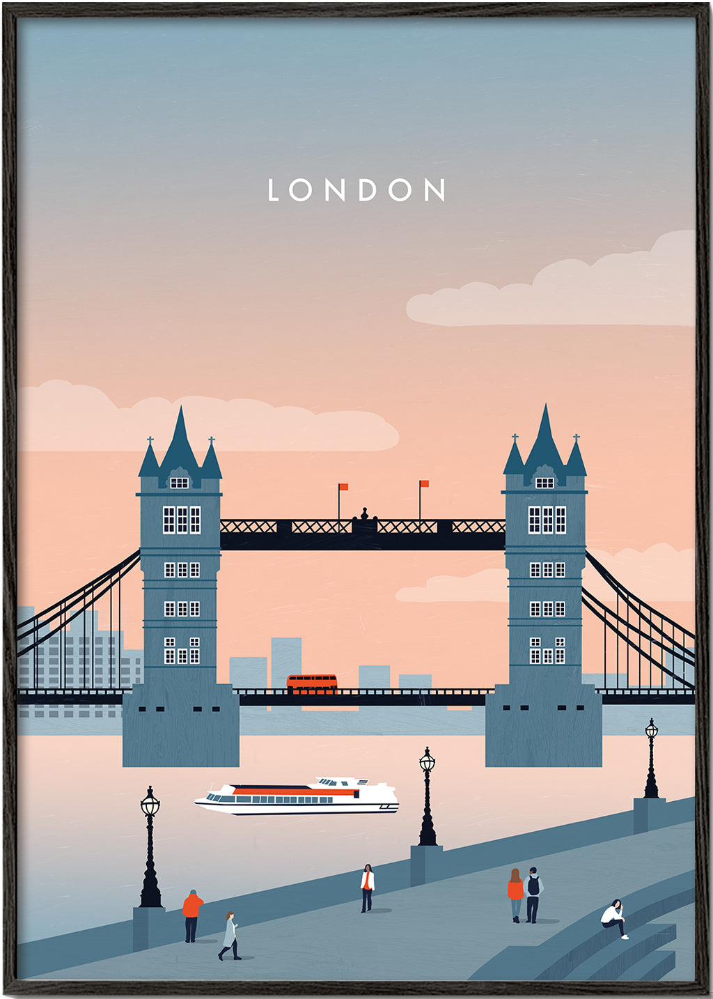 Stadskonst London bro illustration