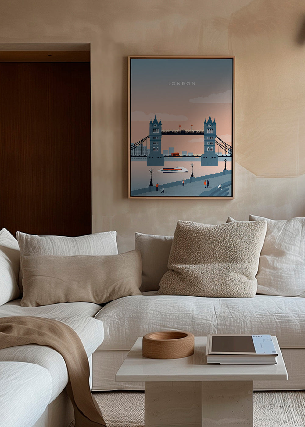 Stadskonst London bro illustration