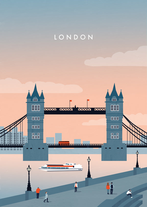 Stadskonst London bro illustration