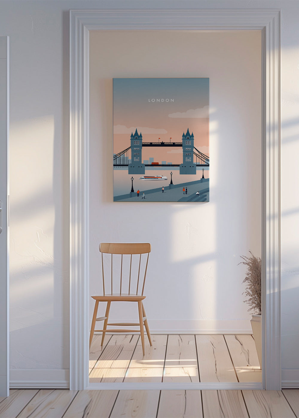 Stadskonst London bro illustration