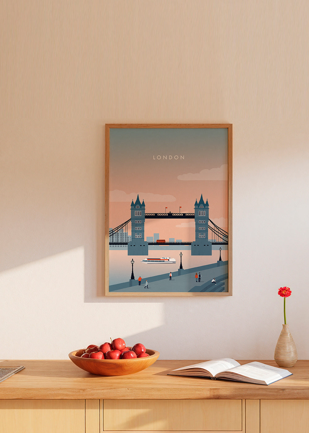 Stadskonst London bro illustration