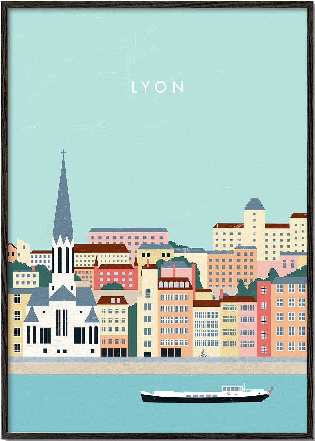 Kökskonst Lyon: kustillustration