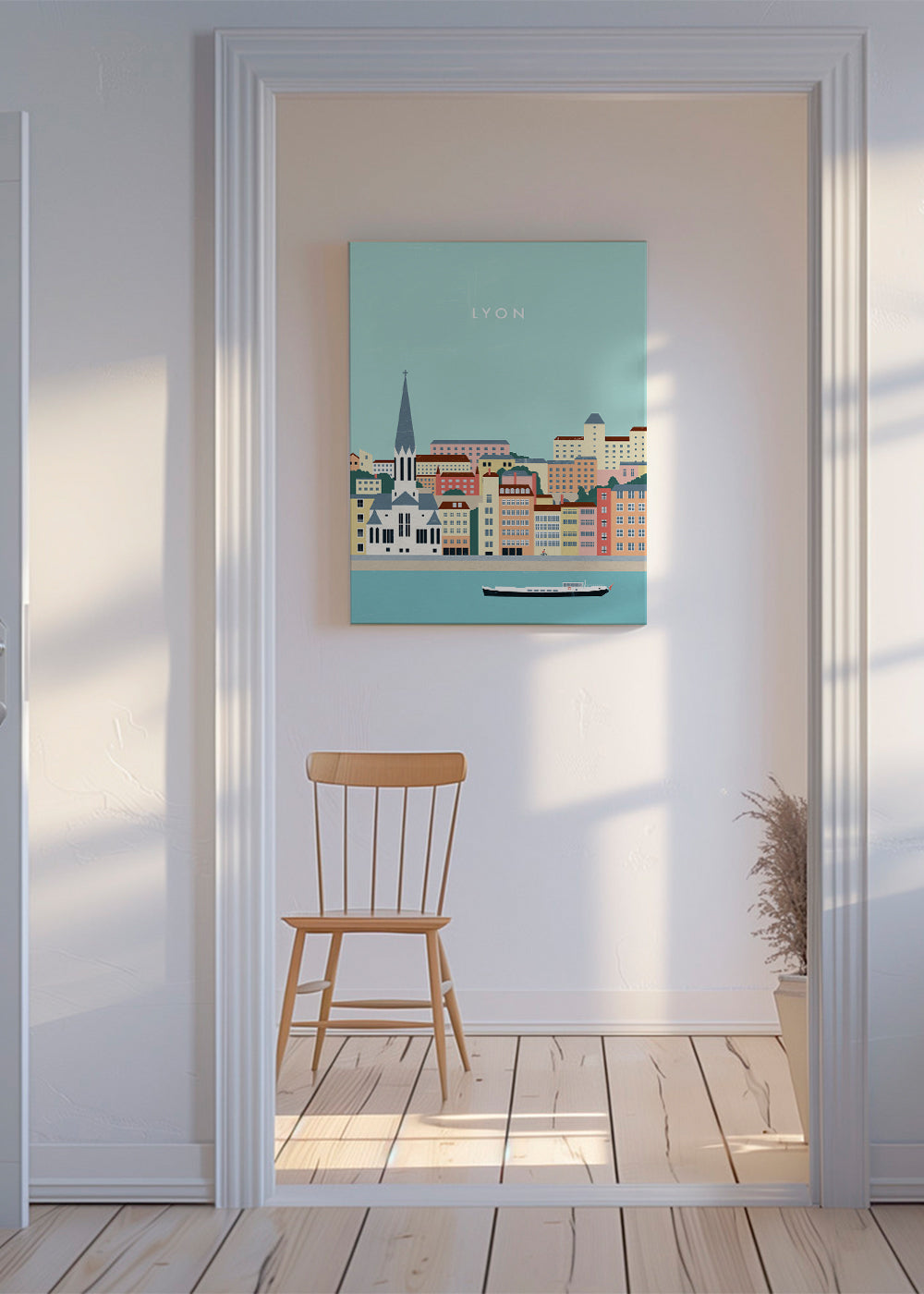 Kökskonst Lyon: kustillustration
