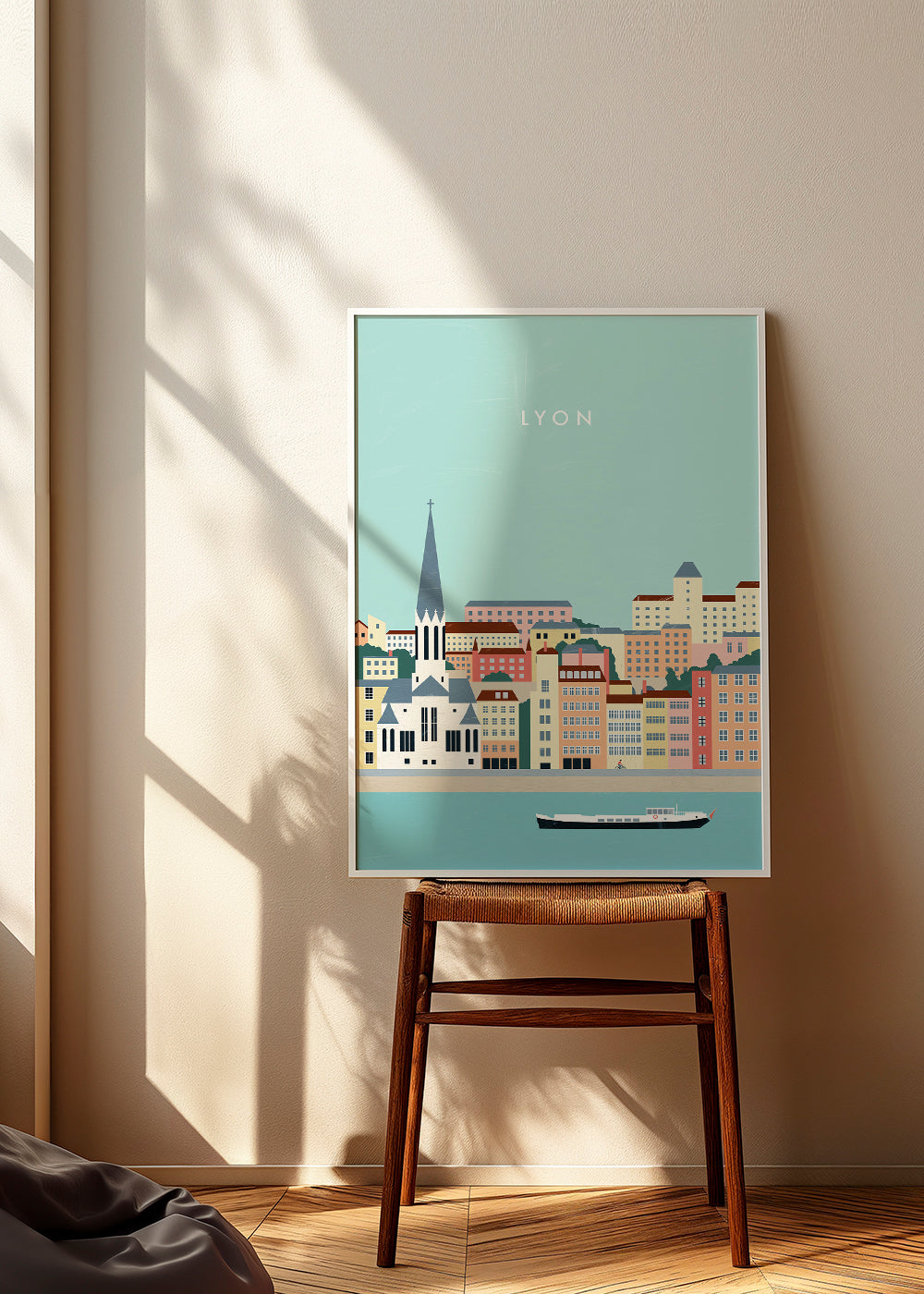 Kökskonst Lyon: kustillustration