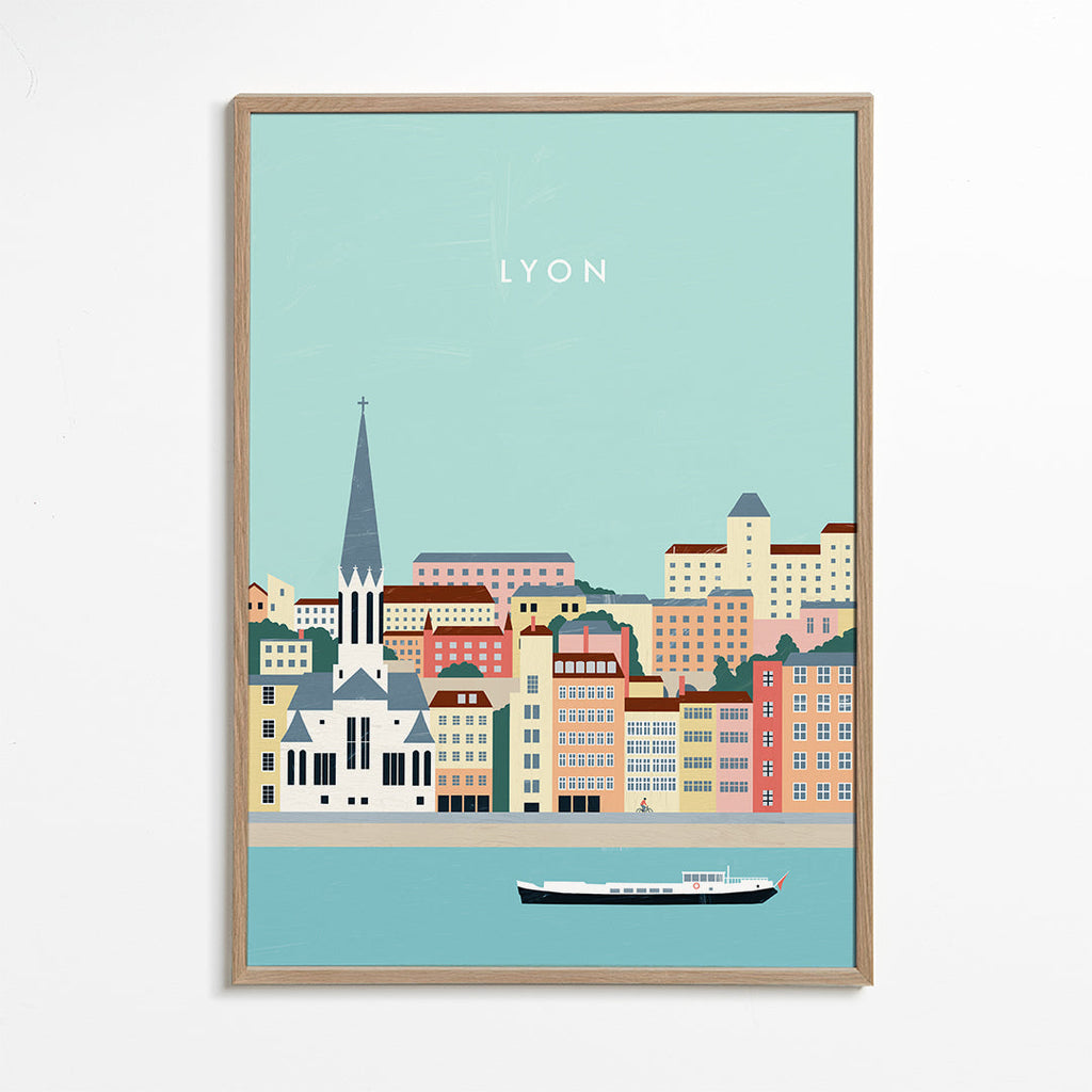 Kökskonst Lyon: kustillustration