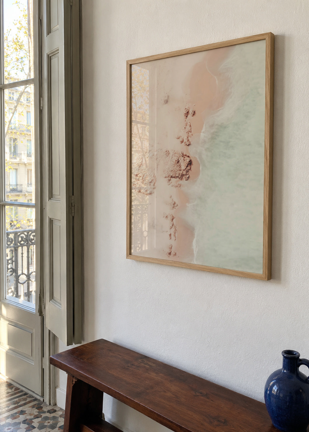 Mint champagne - Framed poster in an interior