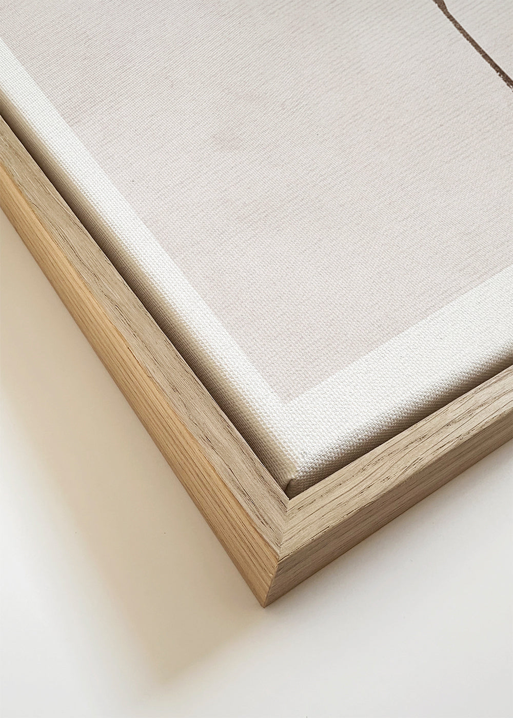 Botanisk poster med ömt minimalistiskt grenkant