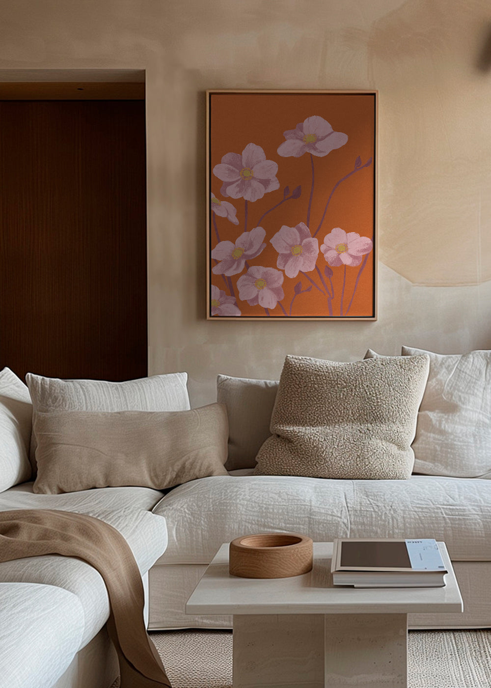 Botanisk poster Rosa anemon