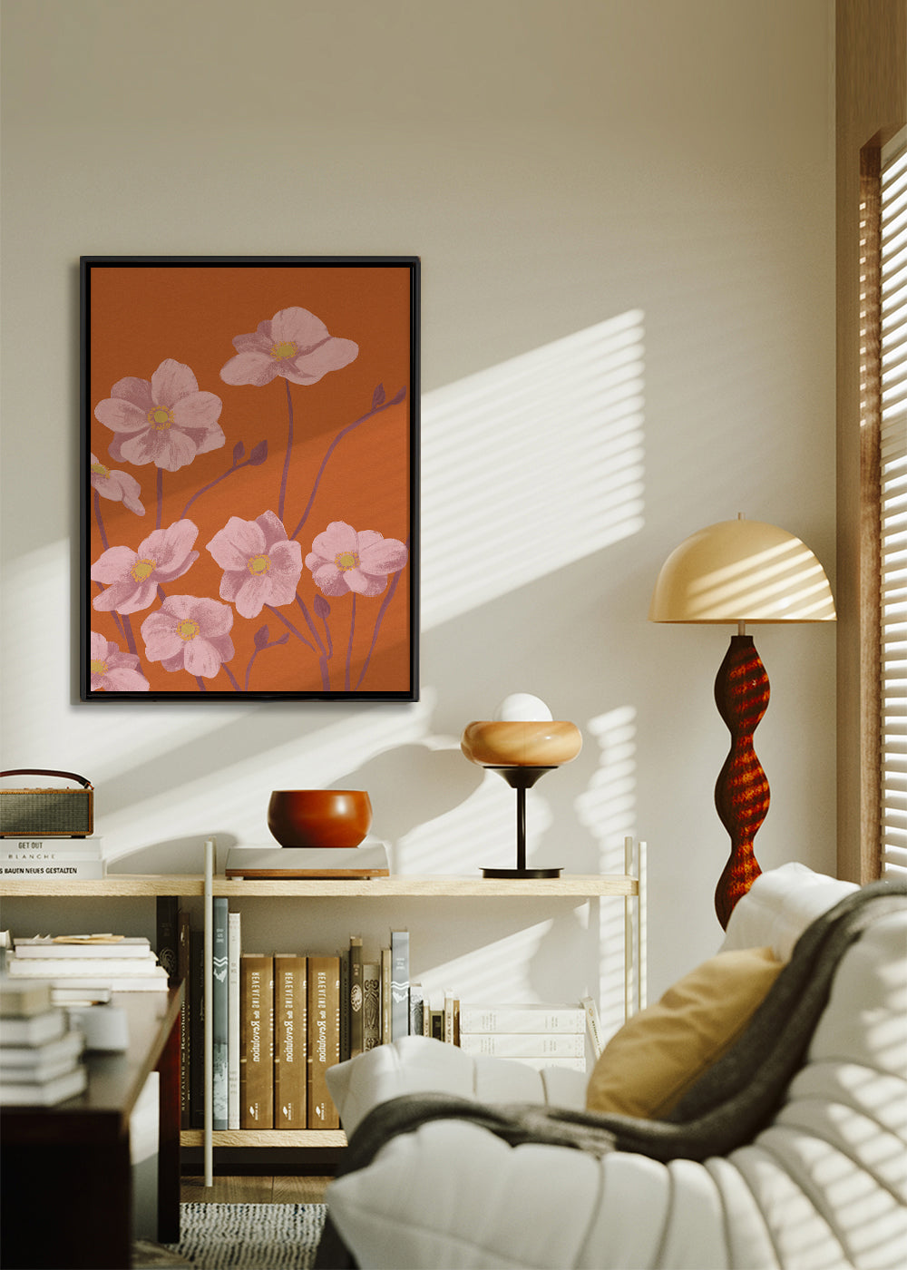 Botanisk poster Rosa anemon