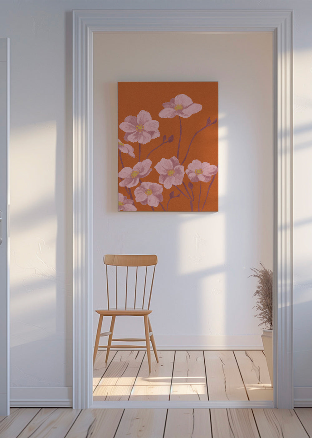 Botanisk poster Rosa anemon