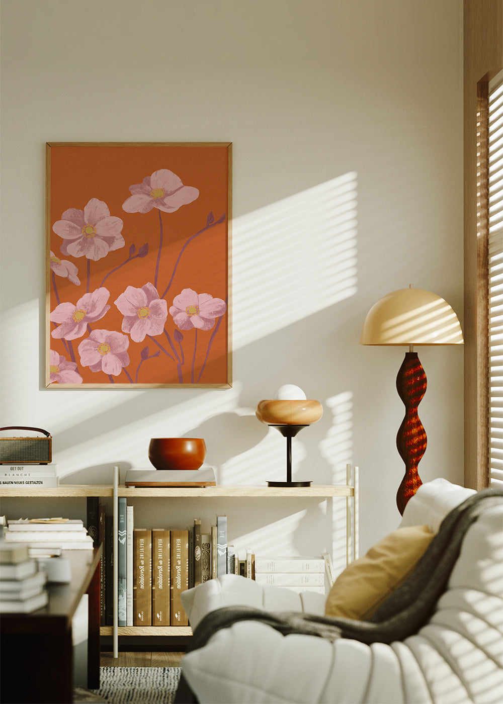 Botanisk poster Rosa anemon