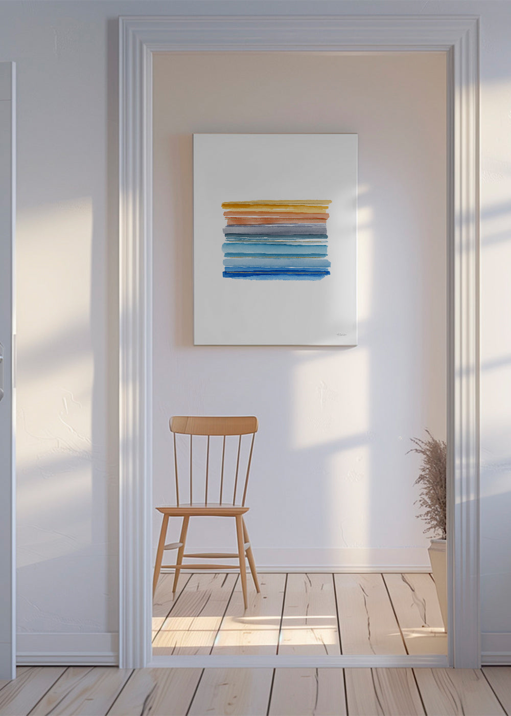Minimalistiska akvarellränder