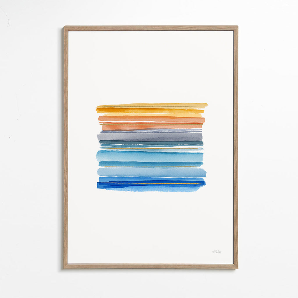 Minimalistiska akvarellränder