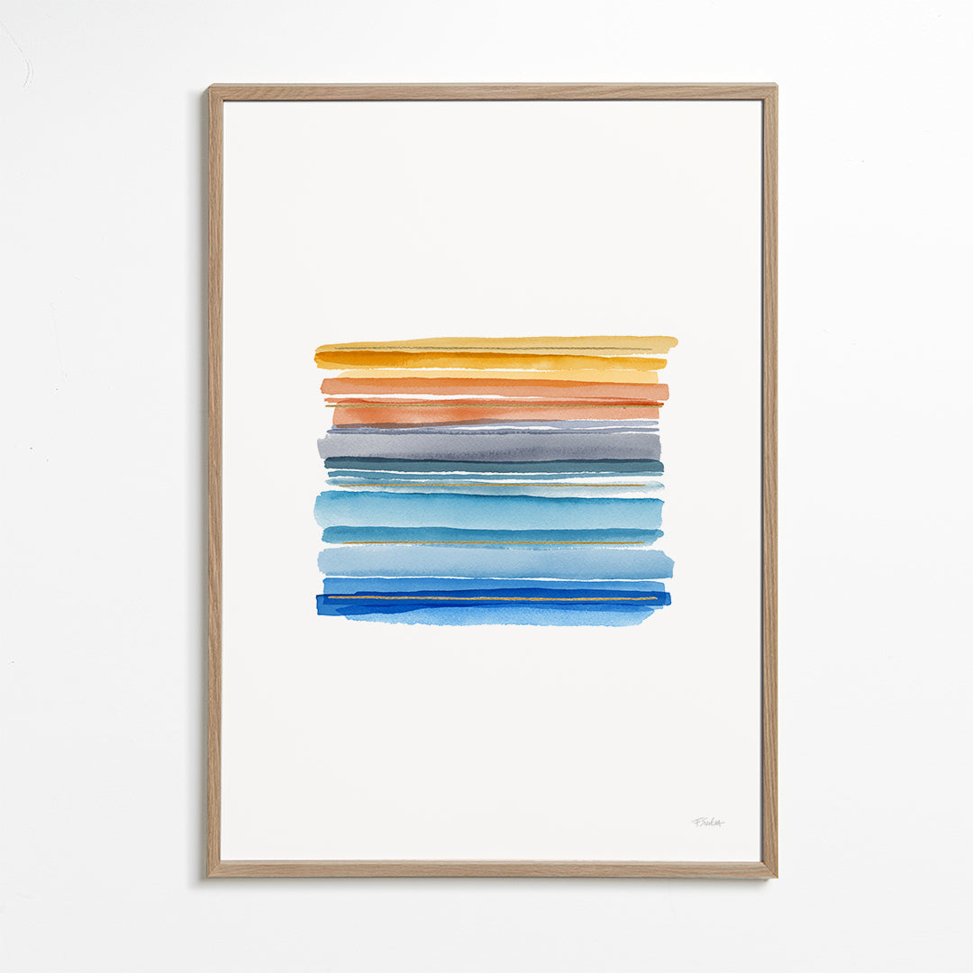 Minimalistiska akvarellränder