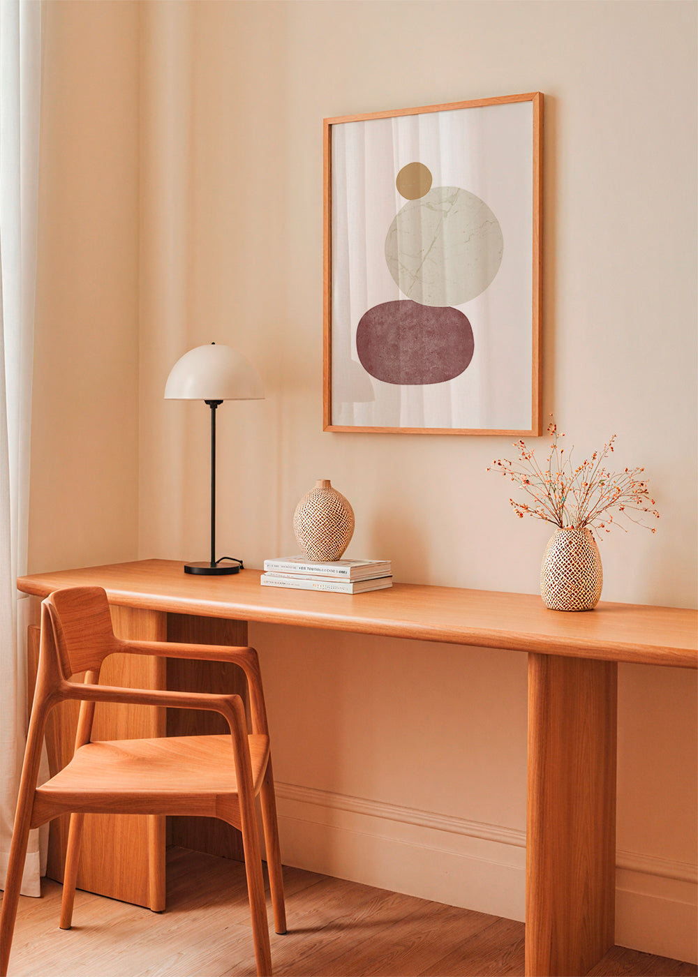Avslappnande design med staplade stenar