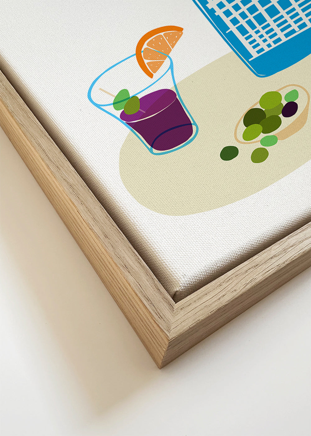 Kökskonst: sifonflaska och vermouthglas illustration