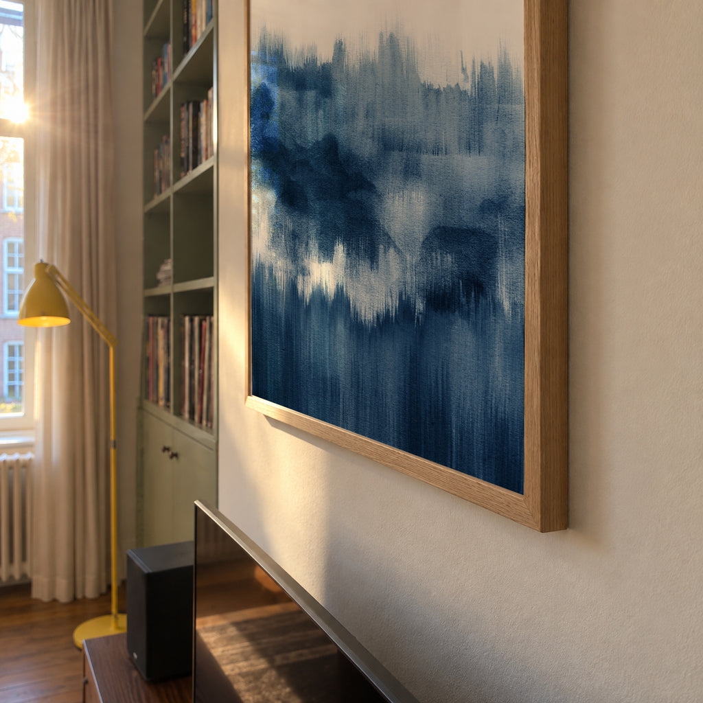 Watercolor abstraction N7 - Framed poster detail