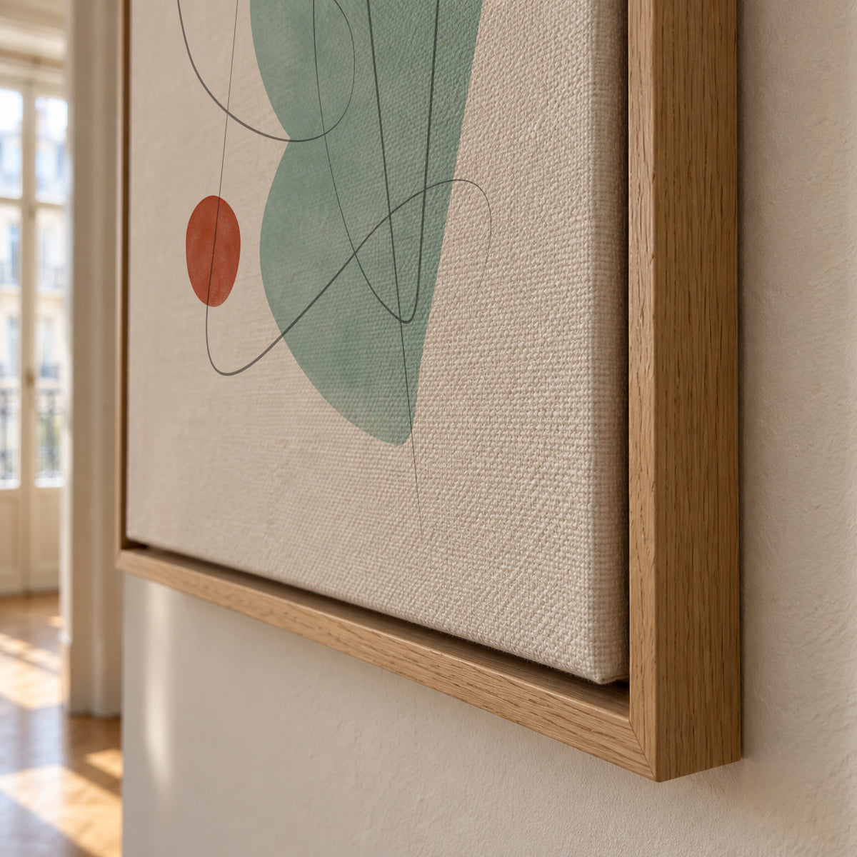 Abstract N 24 - Framed canvas detail