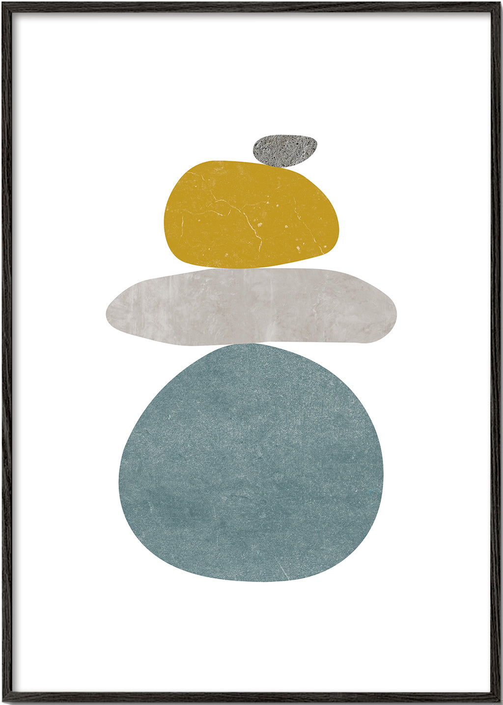 Avslappnande design: staplade småstenar